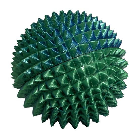 3D Printed Spiky Massage Ball Stress Relief Spiked Massager Roller Plantar Fasciitis Physical Therapy Hand Relief Tools