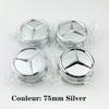 For Mercedes Benz Car silver Red 4pcs 75mm Wheel Center Hub Caps 4Pcs For Mercedes Benz A0004000900 W212 W205 W204 W211 W213    QQ60