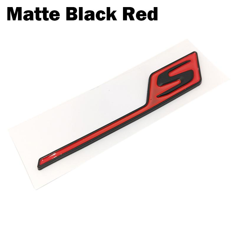 New ABS S Badge Car Rear Emblem Sticker for Mercedes Benz W117 Cla45 W205 C63 W212 E63 W207 W176 A45 X156 Gla45 AMG Styling