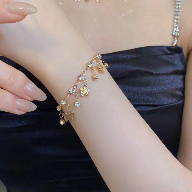 Shiny~ Butterfly Tassel 2025 Popular Clavicle Chain Neck Chain Sweet Cool Accessories