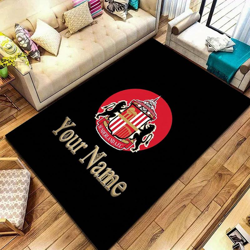 Sunderland A.F Custom Name Carpet Rug for Living Room Bedroom Home Sofa Decoration,Kids Play Non-slip Floor Mat