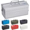 Toyo Steel (TOYO) 2-tier Steel Tool Box ST-350 Silver [width Approx. 35 X Depth Approx. 16 X Heig...