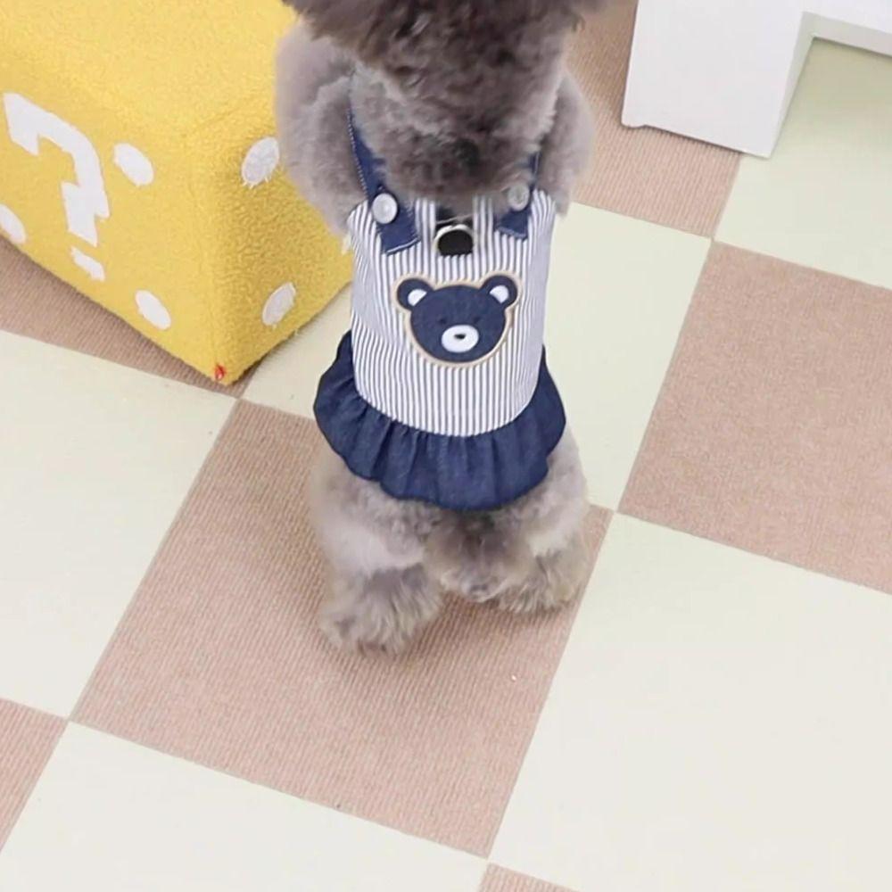Soft Pet Strap Denim Skirt Cute Dog Vest Harness Fashion Pet Chest Strap Spring