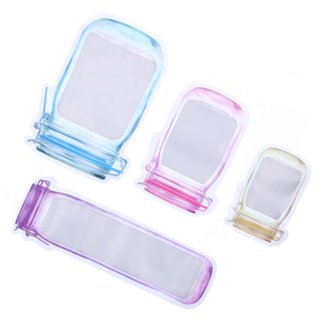 40 wiederverwendbare Lebensmittelaufbewahrungsbeutel, auslaufsicher, großes Fassungsvermögen, Reißverschluss, tragbar, ideal für Snacks zu Hause