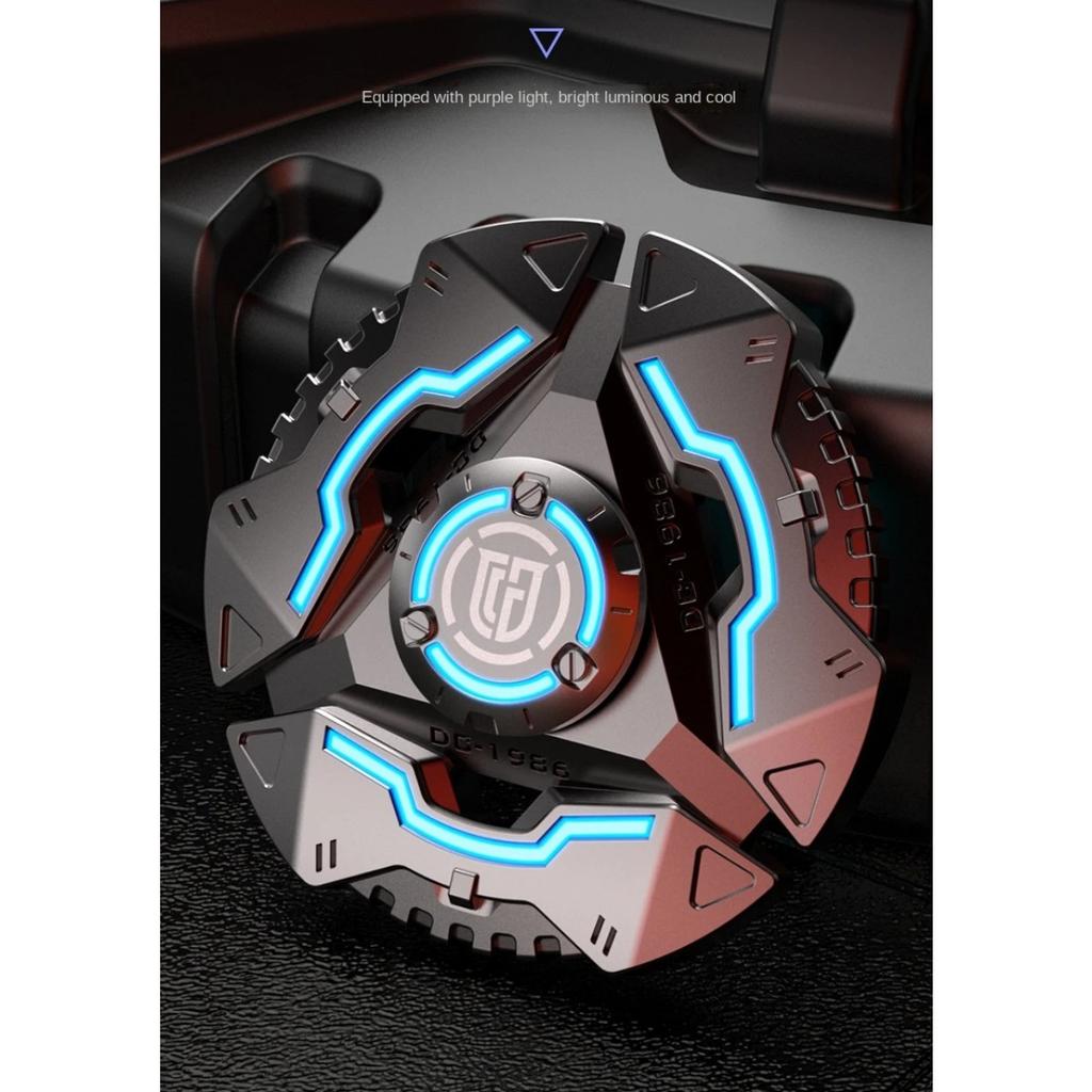 Fidget Spinner Kovový Svítící Dlouhá Doba Rotace Multifunkční Ruční Kroucení Hračka pro Úlevu od Stresu pro Dospělé Gyroskop ATOM