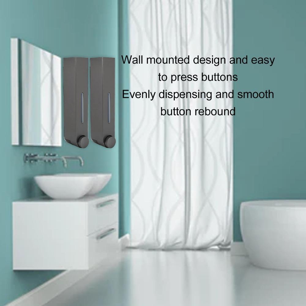 Grey Liquid Soap Dispenser Large Capacity Shampoo Dispenser Soap Dispenser  Home Hotel School
