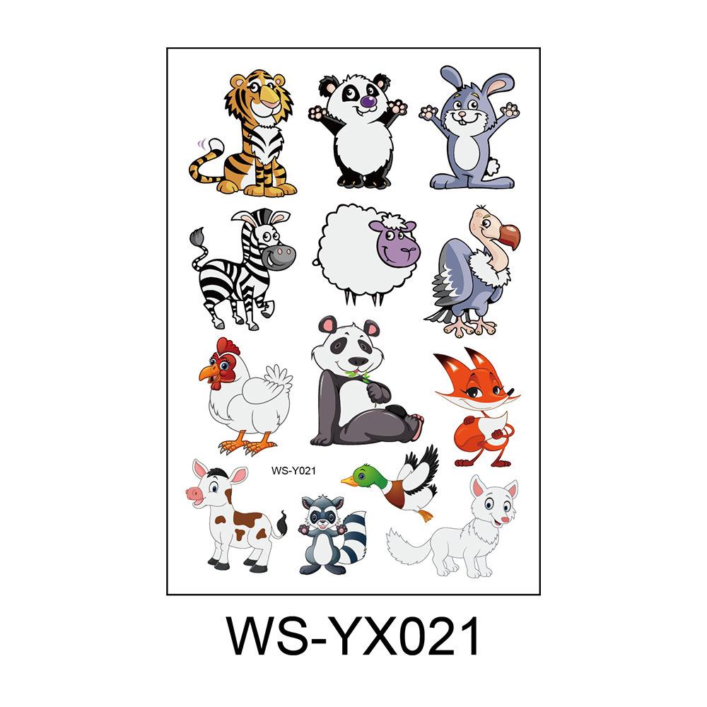 Cross Border Children's Cartoon Tattoo Stickers Space Dinosaur Boy Girl Cute Temporary Waterproof