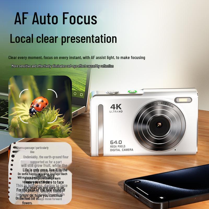 Dual Lens Retro Student Digital Camera for HD Photography and Video