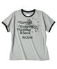 Eontaiteulseoul Archive Unicorn Ringer Crop Short Sleeve Gray