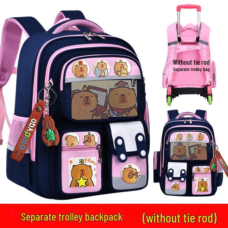 Large Capacity Trolley Schoolbags for Grades 2, 3 & 6 – Lightweight Backpacks for Kids