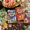 20sheets Retro Sticker Book Vintage Botanical Decor Stickers Decorative Scrapbook Stickers  Collage