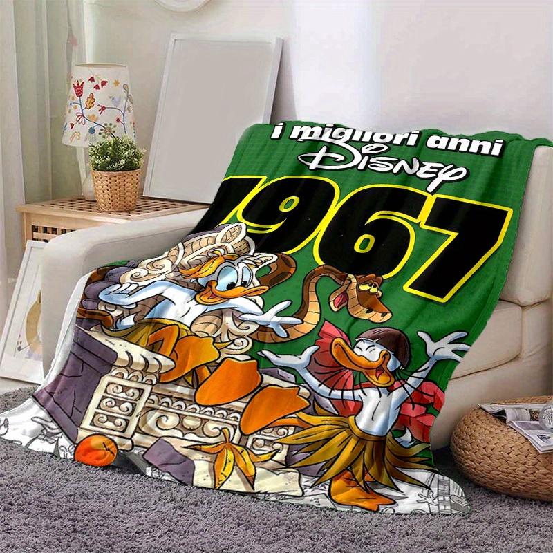 

1pc Disney 1967 Thanksgiving Day Harvest Festival Donald Duck Daisy Duck Home Decorative Throw Blanket Perfect for Couch, Bed, Travel 80cmx120cm