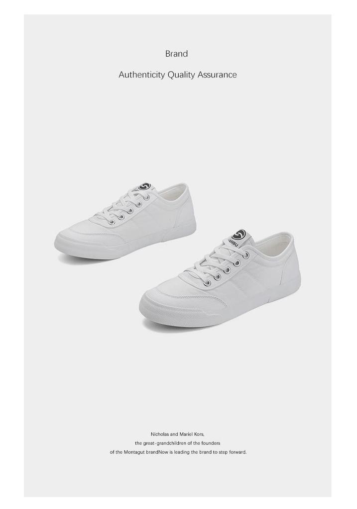 Men's Classic Low-Top Lace-Up Casual Shoes – Spring 2026 Collection, Breathable Solid Color Design