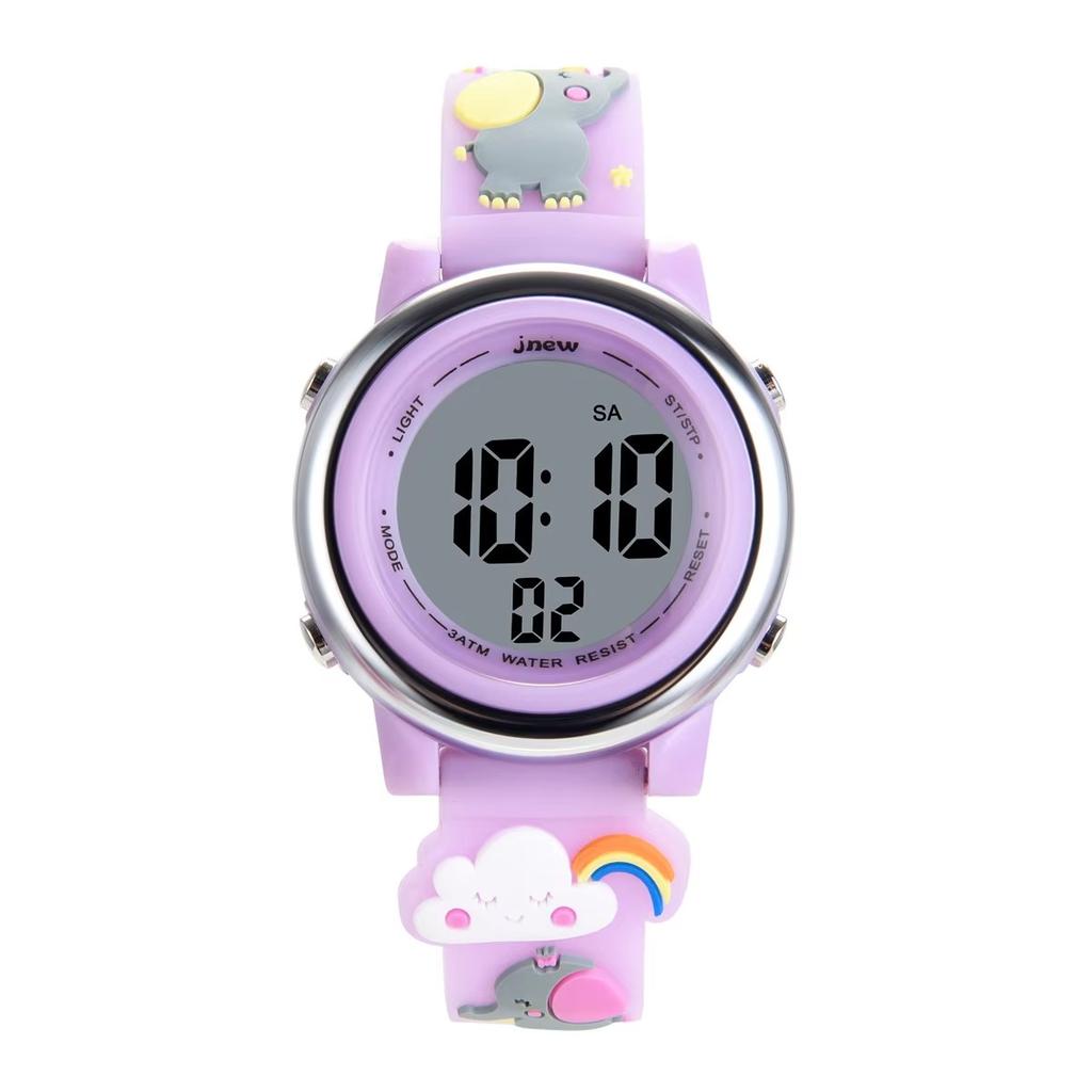 UTHAI H120 Leisure Cartoon kids watch Sports Alarm Waterproof LED Student Electronic Watch Fashion Clock Gift Watch for children