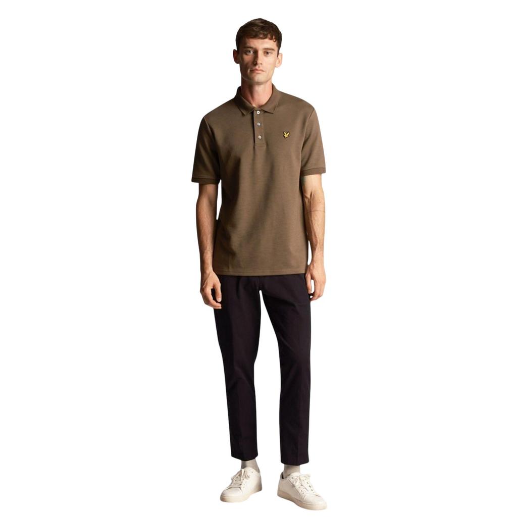 Lyle & Scott Mens Slub Chunky Polo Shirt