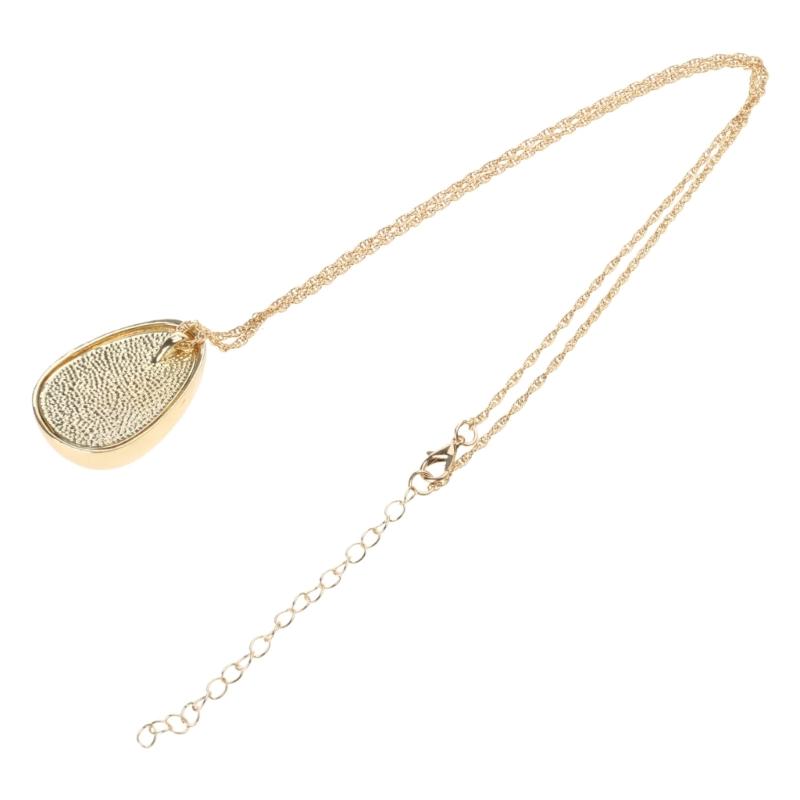 Chic Pendant Necklace with Smooth Waterdrop Charm Personalized Waterdrop Pendant Neck Jewelry Modern Neckchain Adornment