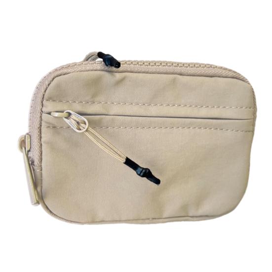 Portable Card Holder Mini Wallet Zipper Closure Multiple Compartments Waterproof Small Size Large Capacity Zip Keychain Pouch