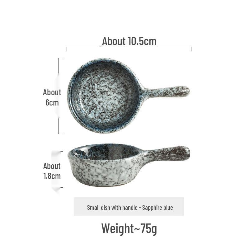 

Западная тарелка: Керамическая миска с ручкой для соуса чили, уксуса, закусок и приправ - Японский дизайн