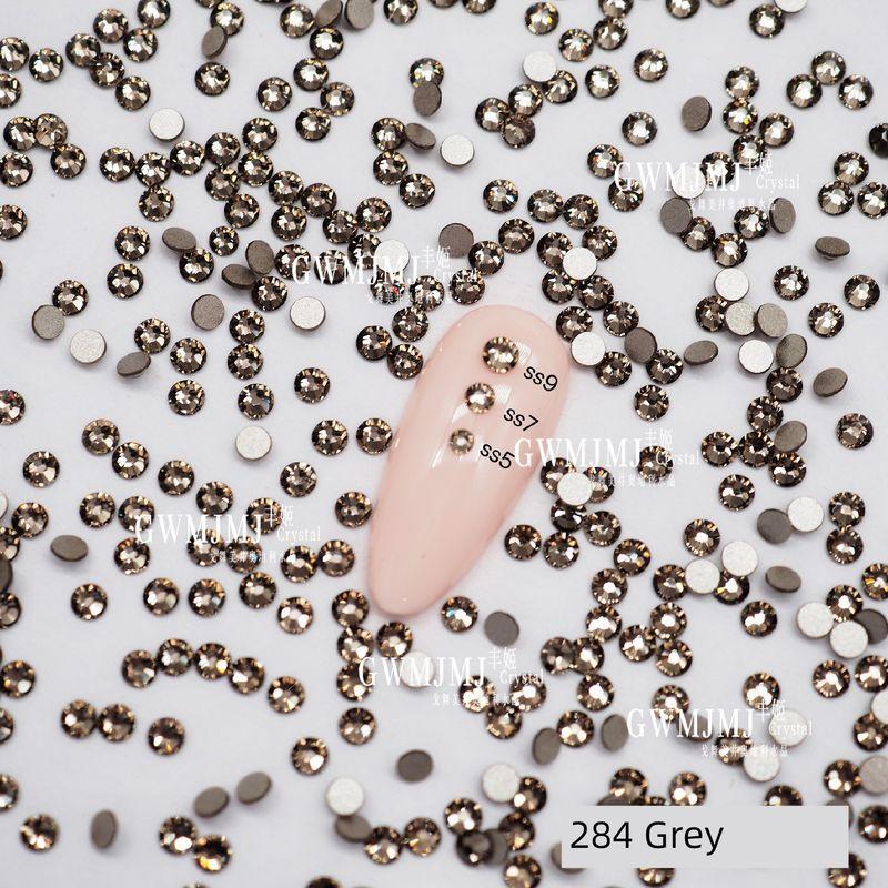 

Austrian Huazi Diamond 284 Taupe Crystal Shijia Diamond 2058 Flats round Diamond Nail Rhinestone-Sticking DIY Pile Rhinestone ss5 (about 1.8mm)36 taupe 284