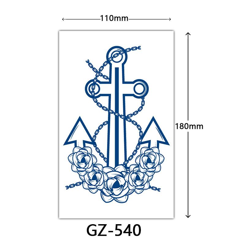 Juice Tattoo Stickers, Herbal Tattoo Stickers, Semi-Permanent English Letter Tattoo Stickers Tattoo