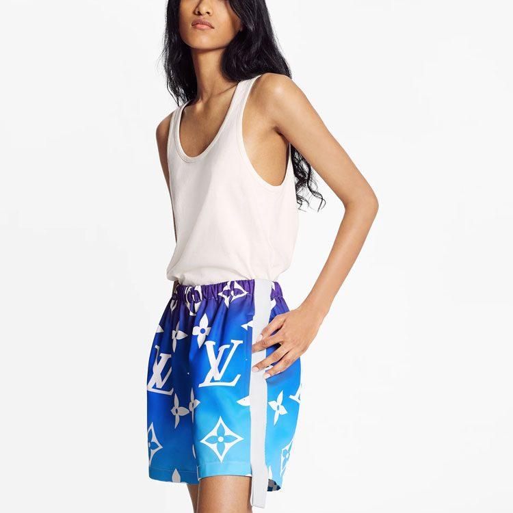 LOUIS VUITTON Casual Shorts Women's Blue 1A8TI9
