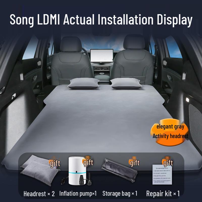 BYD Song LDMi Car Bed: Trunk Inflatable Mattress & Rear Seat Sleeping Pad.