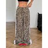 Personalized Printed Casual Pants Loose and Thin Striped Splicing Design Trousers