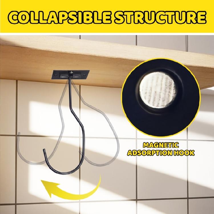 Durable Iron Wall Hook Kitchen Storage Organizers Fruits Utensils Hanging Solution Rusts Resistant Space Saving Hanger