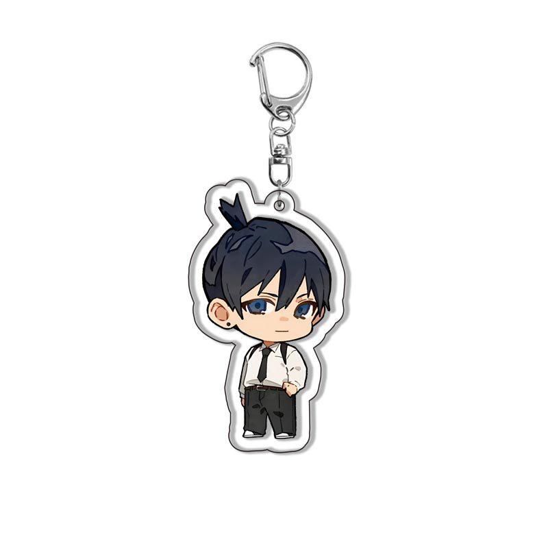 Anime Acrylic Keychain Chainsaw Man Denji Makima Pochita Anime Merchandise Layered Design Cute Figure Collectible Gift for Fans