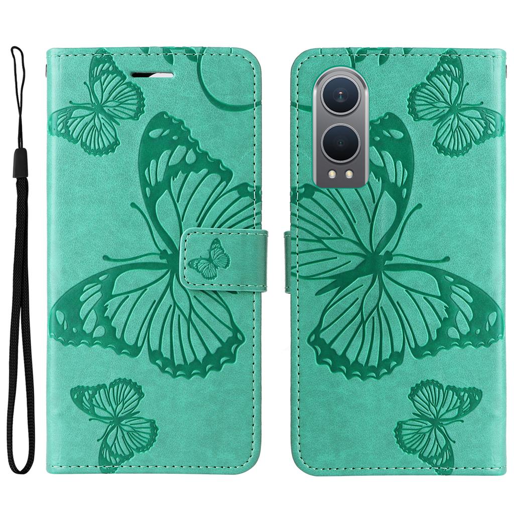 For OnePlus Nord CE4 Lite 5G/Oppo K12x 5G (China) Wallet Case Floral Butterfly Imprinted Leather Phone Cover Stand