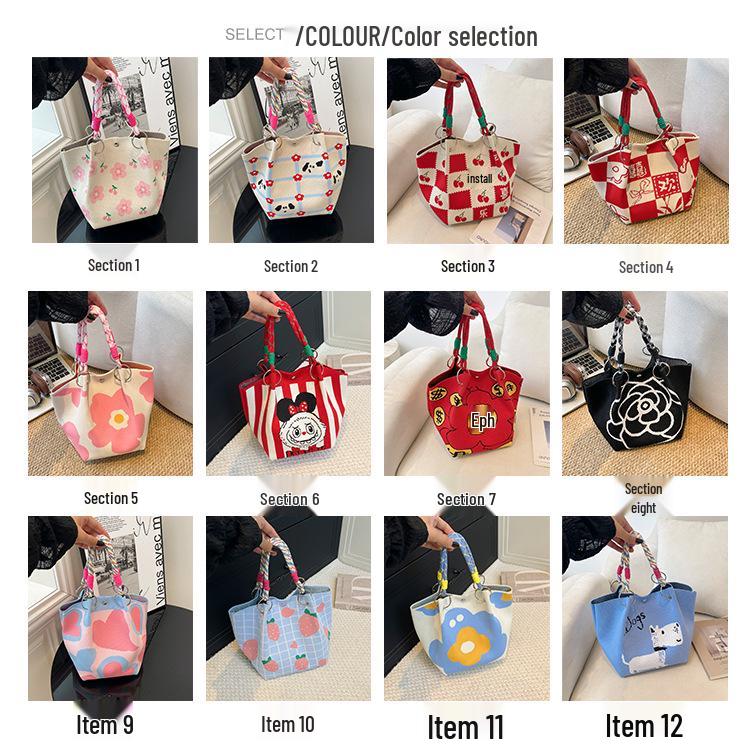 Women's Large Capacity Casual Bucket Handbag - Cute Crossbody & Shoulder Bag for Commute and Outings.