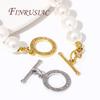 18K Gold Plated OT Clasp Toggle Clasps For Necklaces,Jewelry Clasp Connector For Bracelets Making Accessories DIY Fittings
