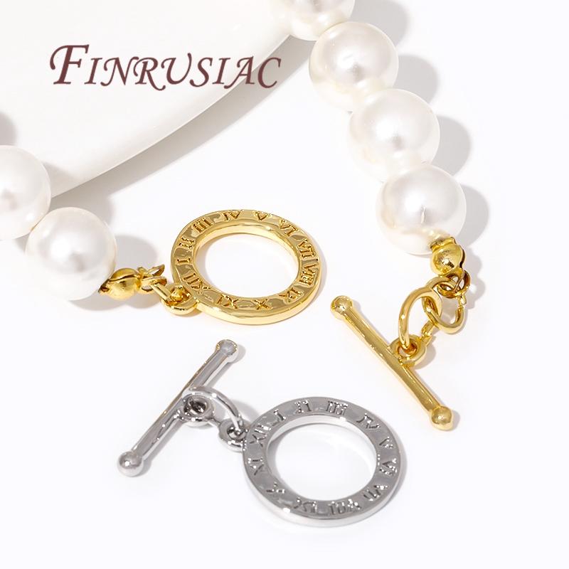 18K Gold Plated OT Clasp Toggle Clasps For Necklaces,Jewelry Clasp Connector For Bracelets Making Accessories DIY Fittings