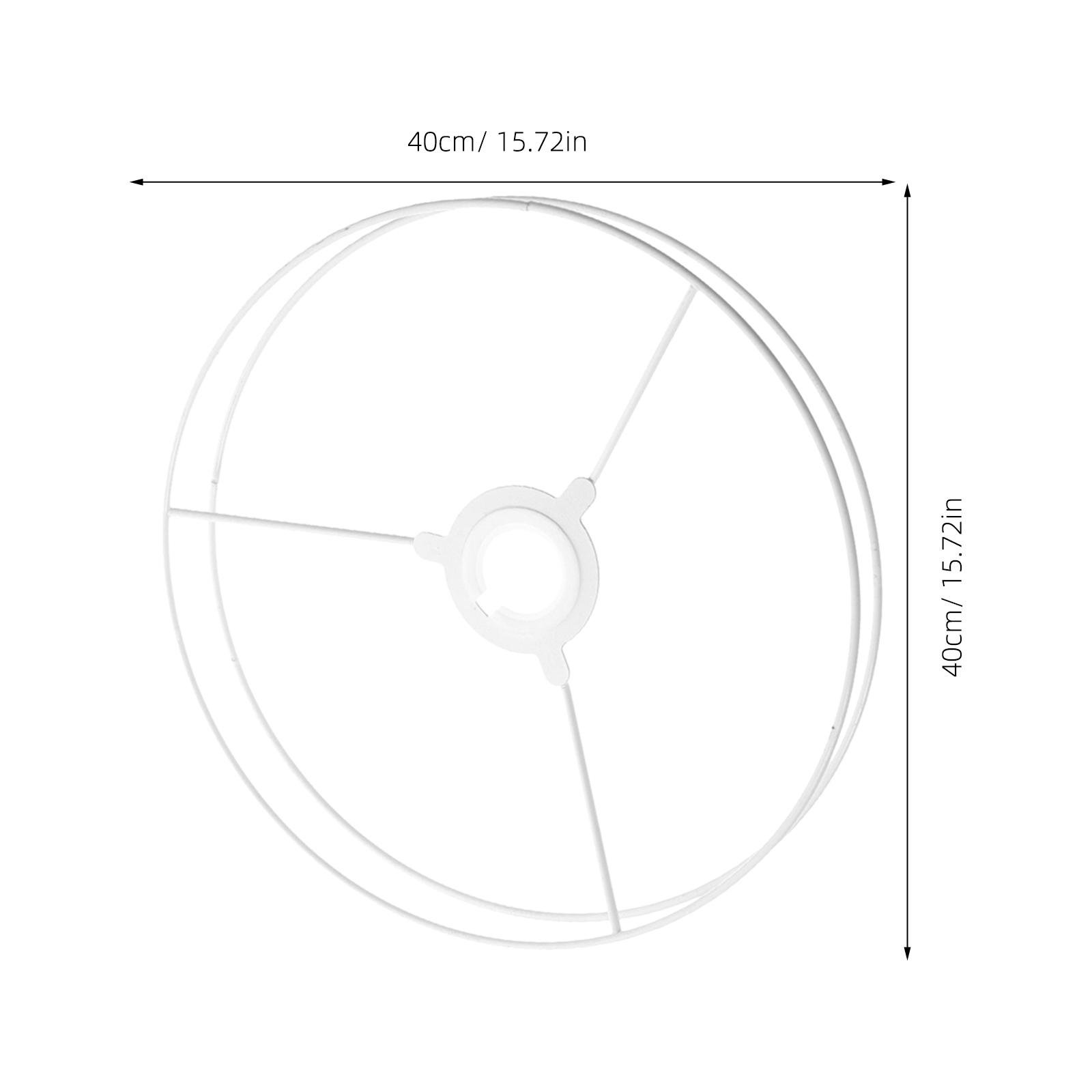

1Set Lampshade Frame Ring Sturdy Iron Lamp Shade Ring Bracket Replacement for DIY Pendant Table Lamp Lighting Fixtures