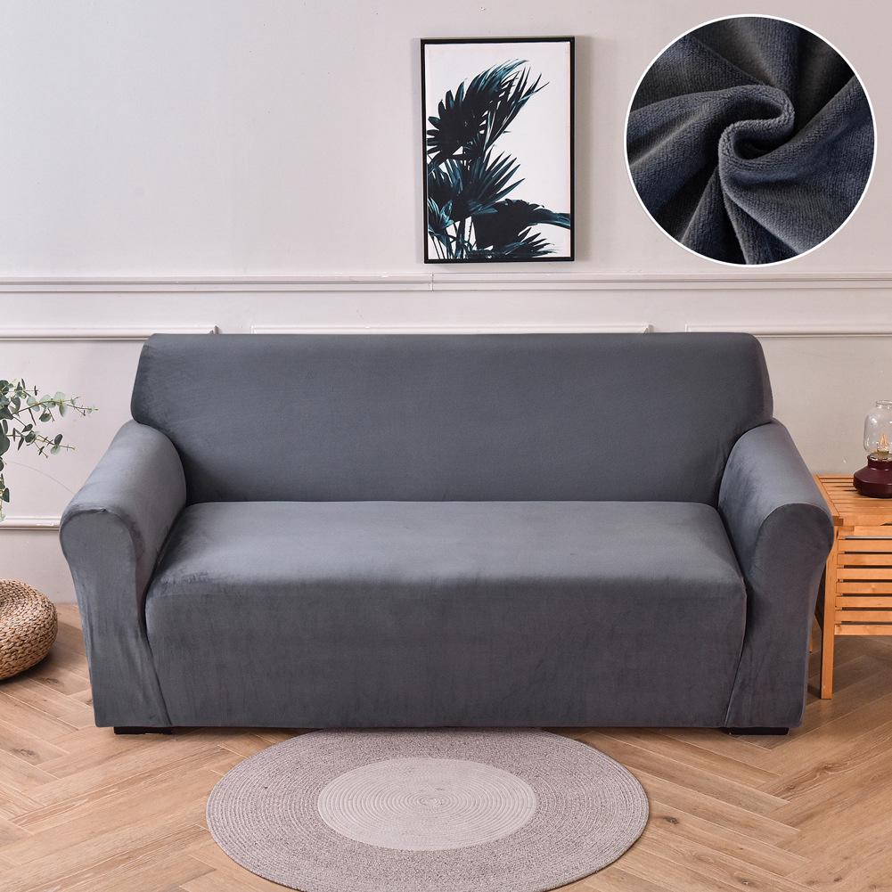 

Чехол для дивана Silver Fox Ultra-Soft из цельного высокоэластичного бархата Single 90-140