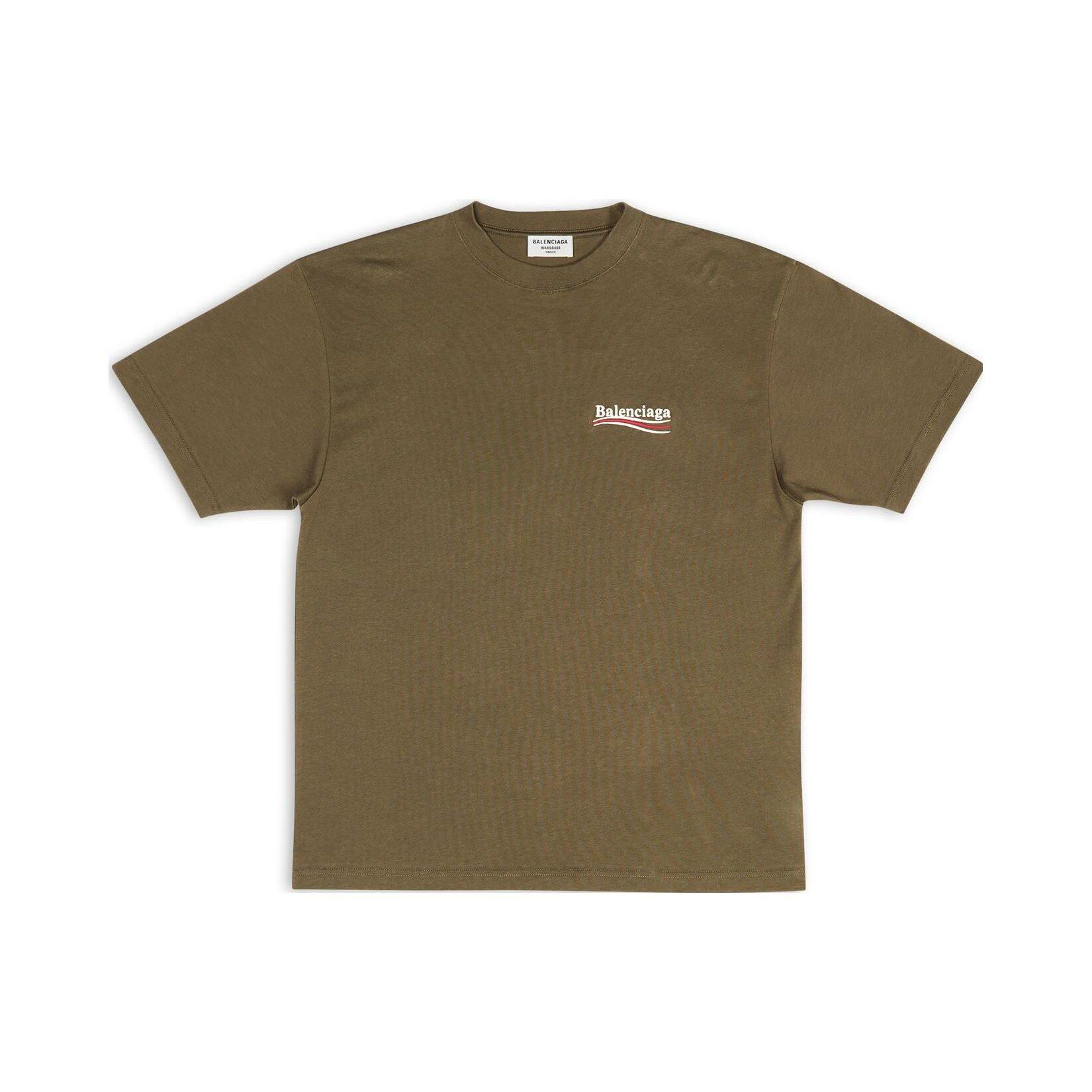 Balenciaga T Shirt Women`s Green Loose