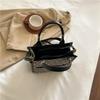 New Fashion Niche Popular Contrasting Color Sheet Music Bag Portable Shoulder Crossbody Trendy Women's Bag