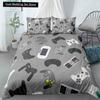 Boys Gamer Bedding Set Cartoon Game Luxury Duvet Cover King Queen Double Comforter Cover Gaming 2/3pcs Polyester Quilt Cover