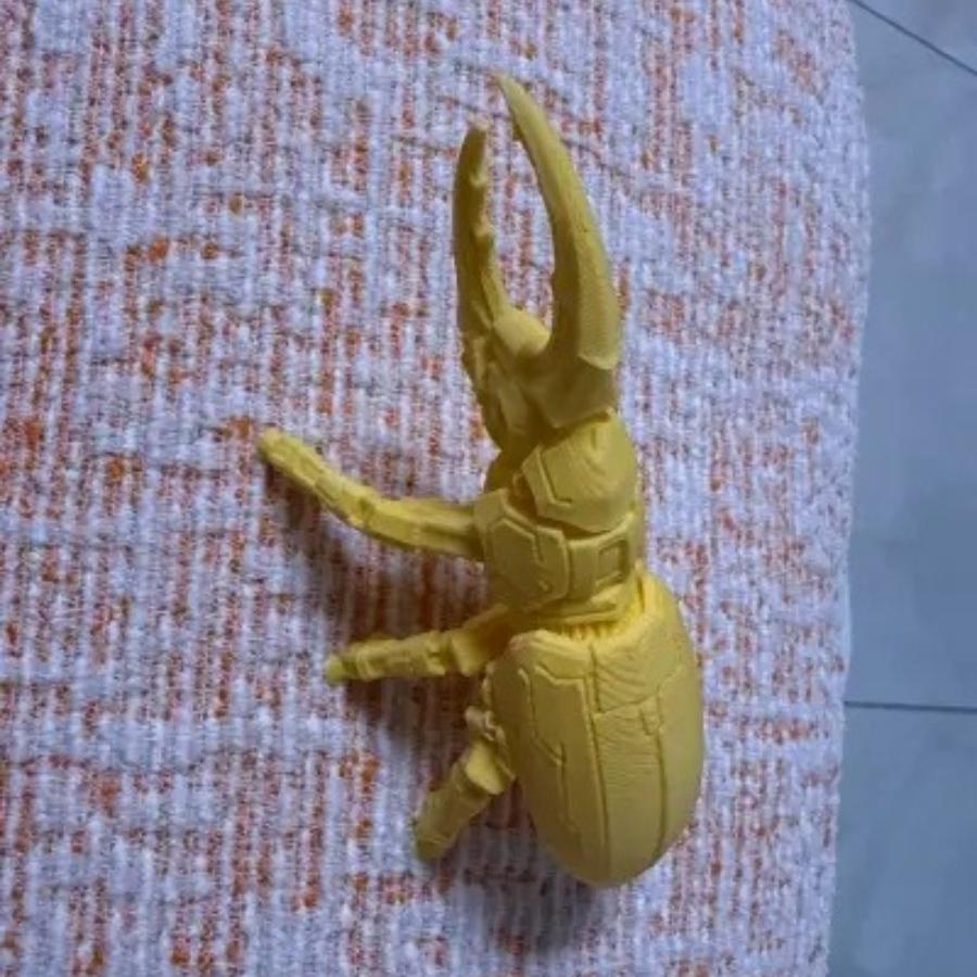 3D-gedrucktes mechanisches Herkuleskäfer-Modell - Cyberpunk-Stil Roboter-Insekten-Figur für Schreibtischdekoration & Sammlergeschenk