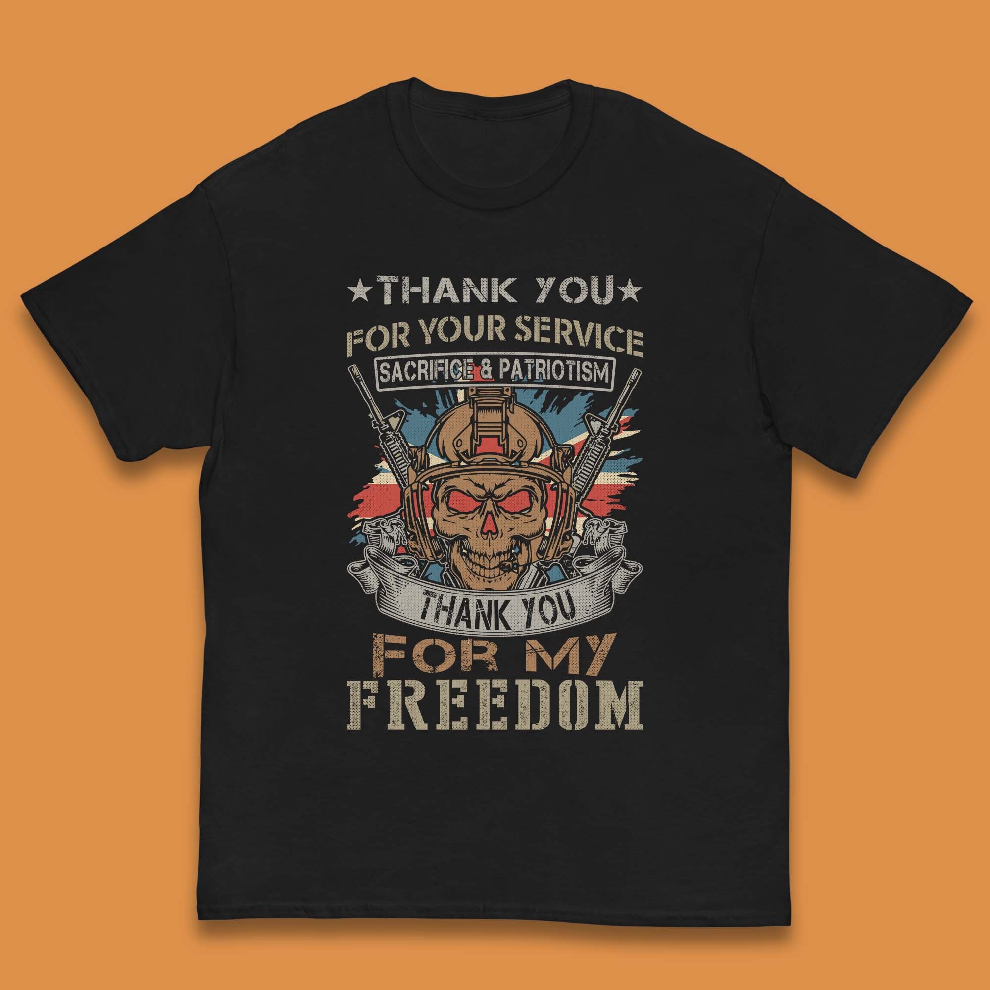 Thank You For My Freedom Kids T-Shirt 100