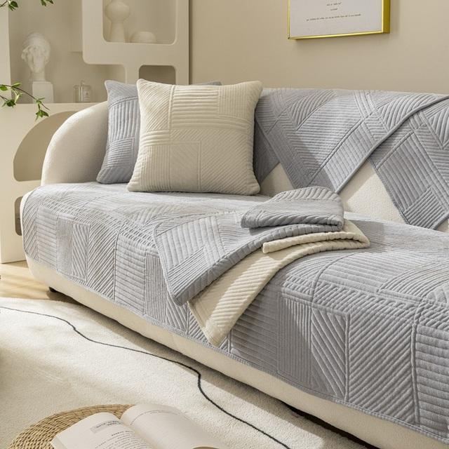 

Чехол для дивана в скандинавском стиле, утолщенный нескользящий коврик для подушки для гостиной, универсальные чехлы для дивана, полотенце на спинку, секционный коврик для дивана 90x70cm 1pc