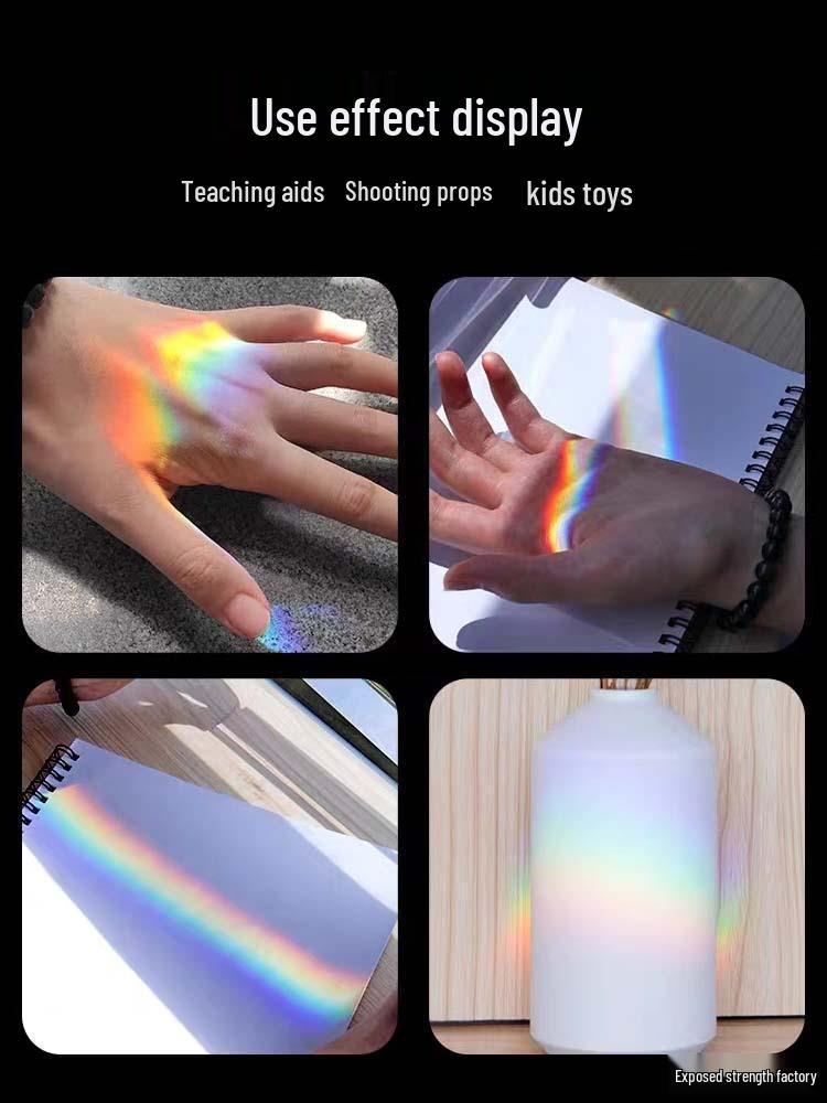 Rainbow Optical Glass Prism for Photography and Physics Experiments - Large & Small Sizes