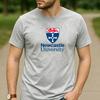 Vintage Newcastle University Lion Shield Crest Logo Cotton Graphic T Shirt Unisex Short Sleeve Alumni Holiday Gift Top