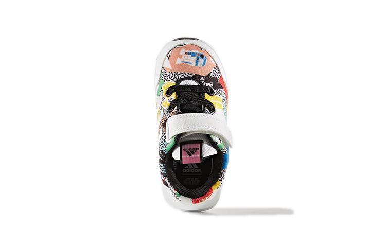 adidas Star Wars El I Wear Resistant And Lightweight Low Top Toddler Shoes White Yellow Infant And Toddler BY3024