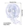 Easy to Clean Silicone Mold Long Bearded Skull Making Mould Wall Decoration Accessory Casting Mould for DIY Lover