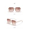 New fashion sunglasses women's square sunglasses plain and versatile ins simple classic sunglasses