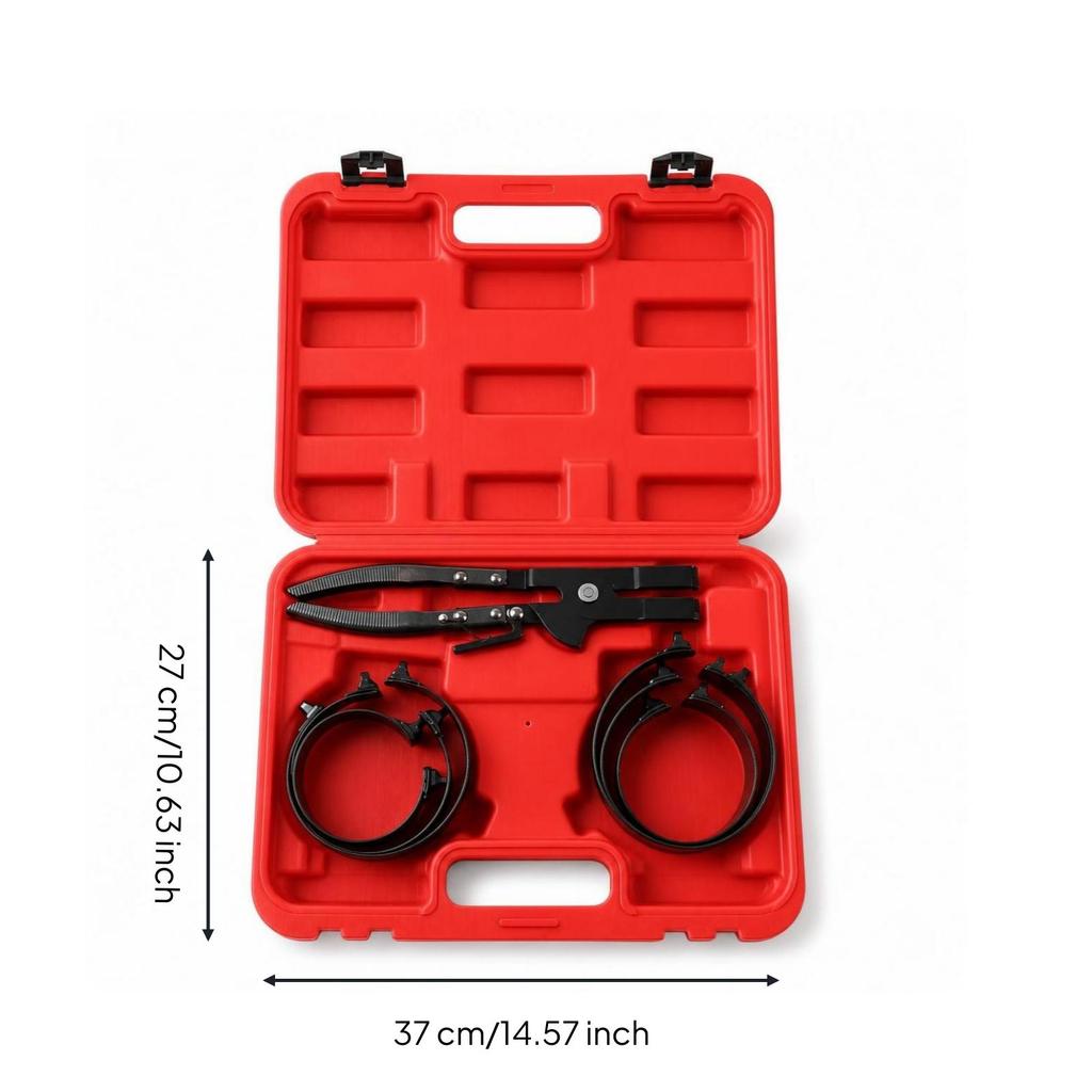 7 Pieces Piston Ring Compressor Kit Accurate for Engine Rebuild, Garage, DIYers