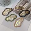 Cute Geometric Clouds Bb Clips Metal Hollow Cloud Hair Clip Korean Style Y2k Hollow Metal Hairpin Photograph