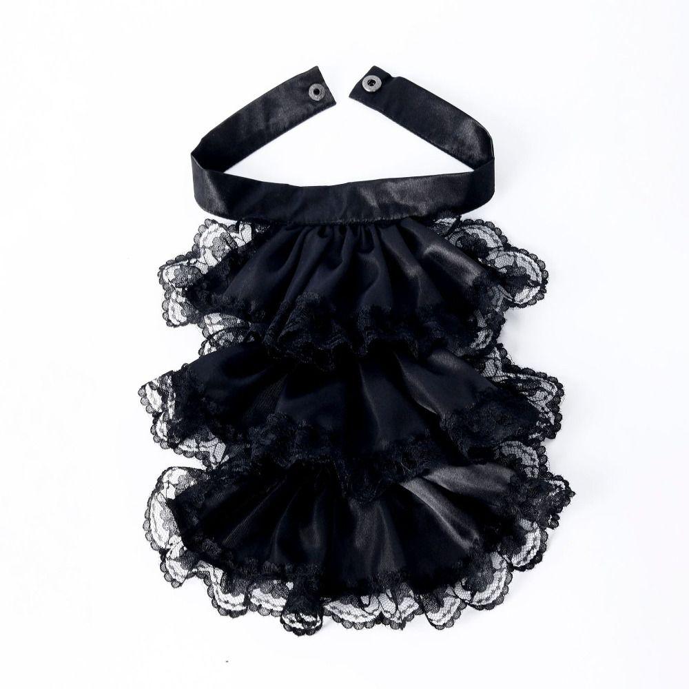 Ruffled Vintage Victorian Costume Detachable Fake Collar Accessory Set Cosplay Accessory