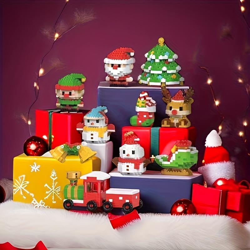 Set de Crăciun cu 2210 particule cu 12 cutii de particule mici, incluzând reni, elfi și oameni de zăpadă. Este atât un cadou de Crăciun, cât și o decorațiune de birou.